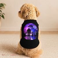 Alien And Bigfoot Full Moon Sasquatch Ufo Doggie Tank thumb 2