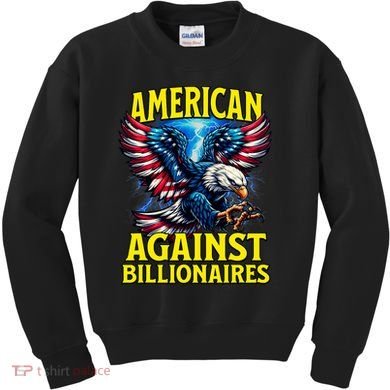 American Against Billionaires Kids Sweatshirt