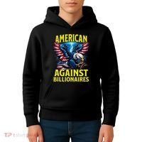 American Against Billionaires Kids Hoodie thumb 4