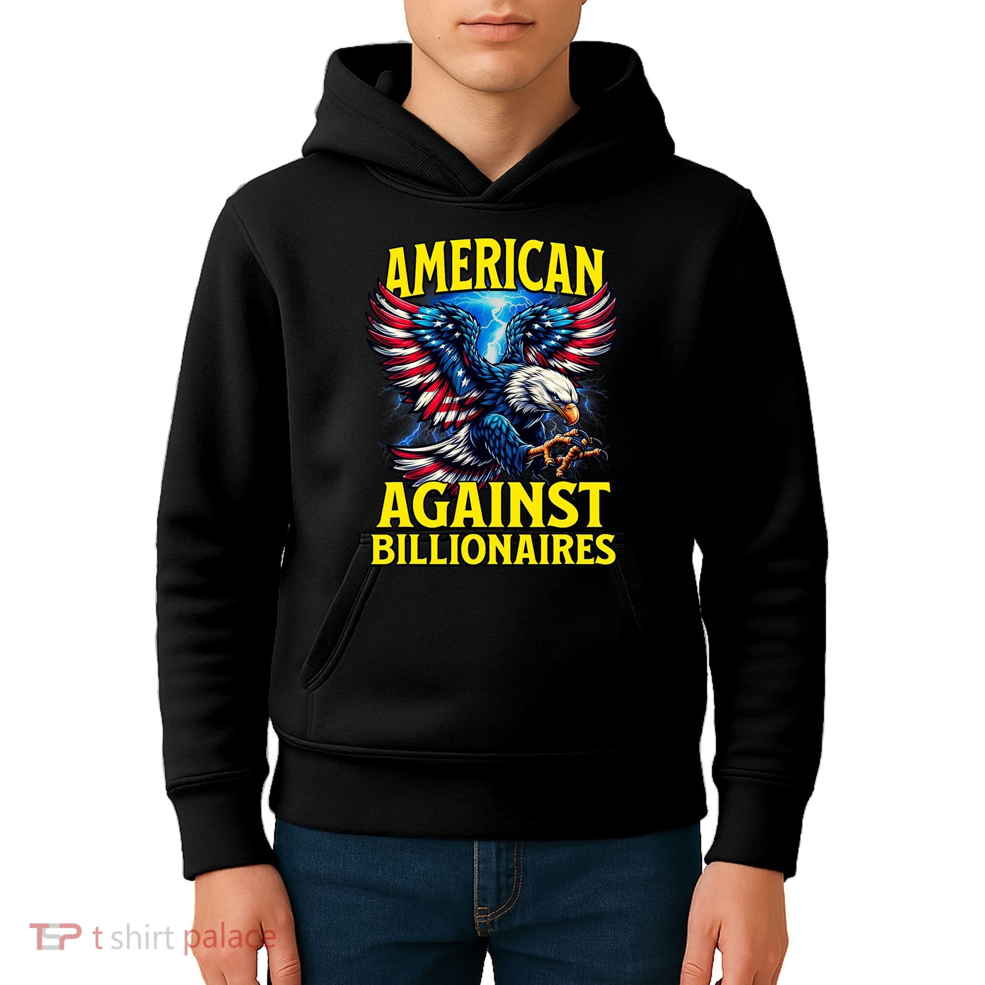 American Against Billionaires Kids Hoodie