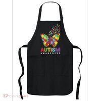 Autism Awareness Butterfly Puzzle Pieces Apron thumb 0