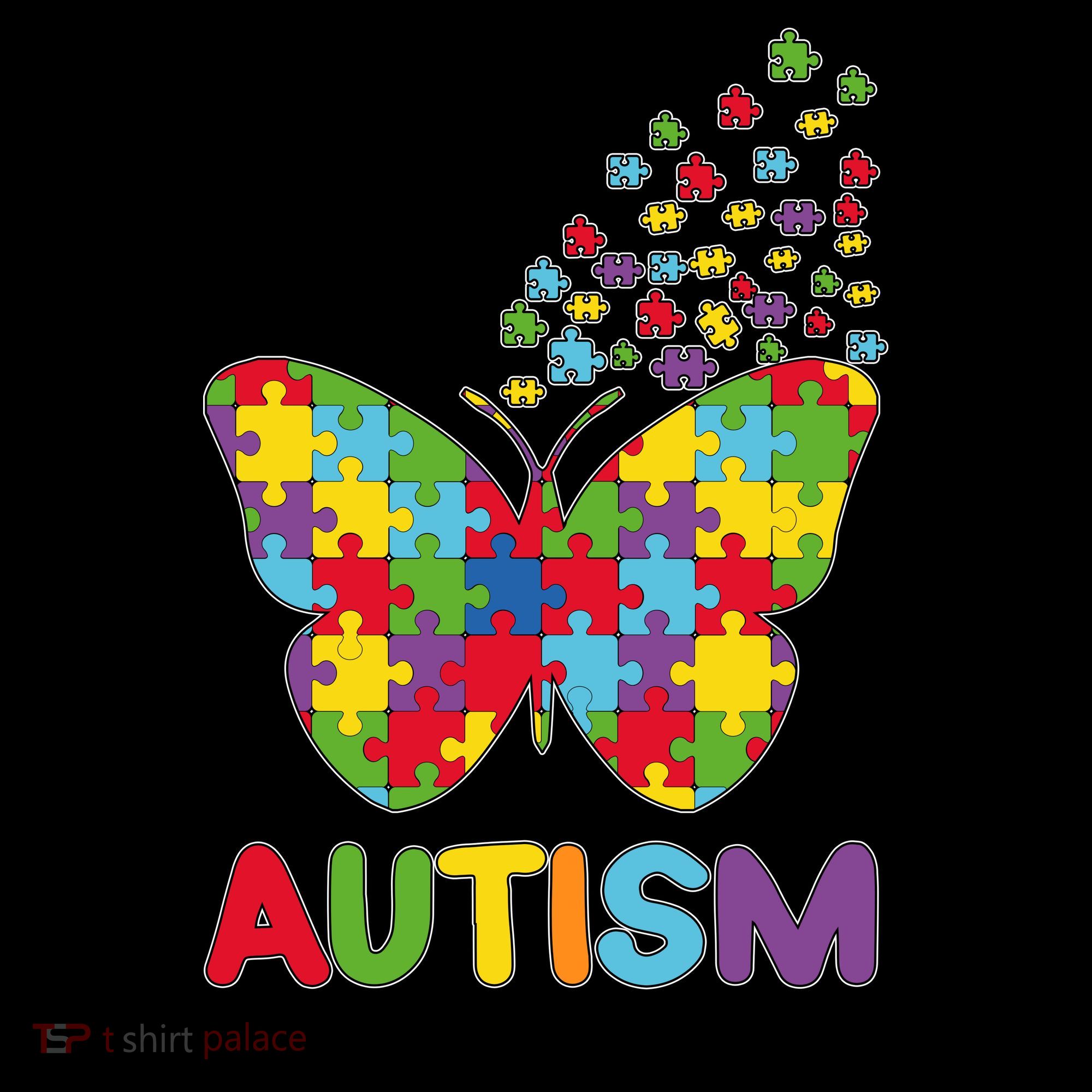 Autism Awareness Butterfly Puzzle Pieces Coffee Mug