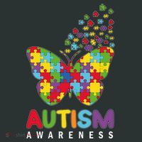 Autism Awareness Butterfly Puzzle Pieces Tote Bag thumb 4
