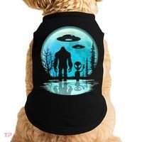Alien And Bigfoot Moon Doggie Tank thumb 0