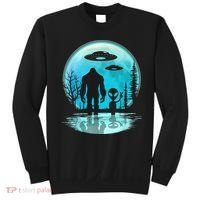 Alien And Bigfoot Moon Sweatshirt thumb 0