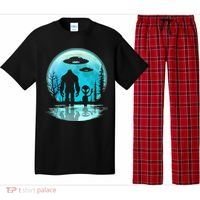 Alien And Bigfoot Moon Pajama Set thumb 0
