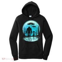 Alien And Bigfoot Moon Women's Hoodie thumb 0