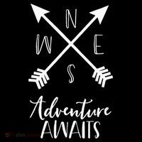 Adventure Awaits Boho Hiking Travel Arrows Compass Sweatshirt thumb 3
