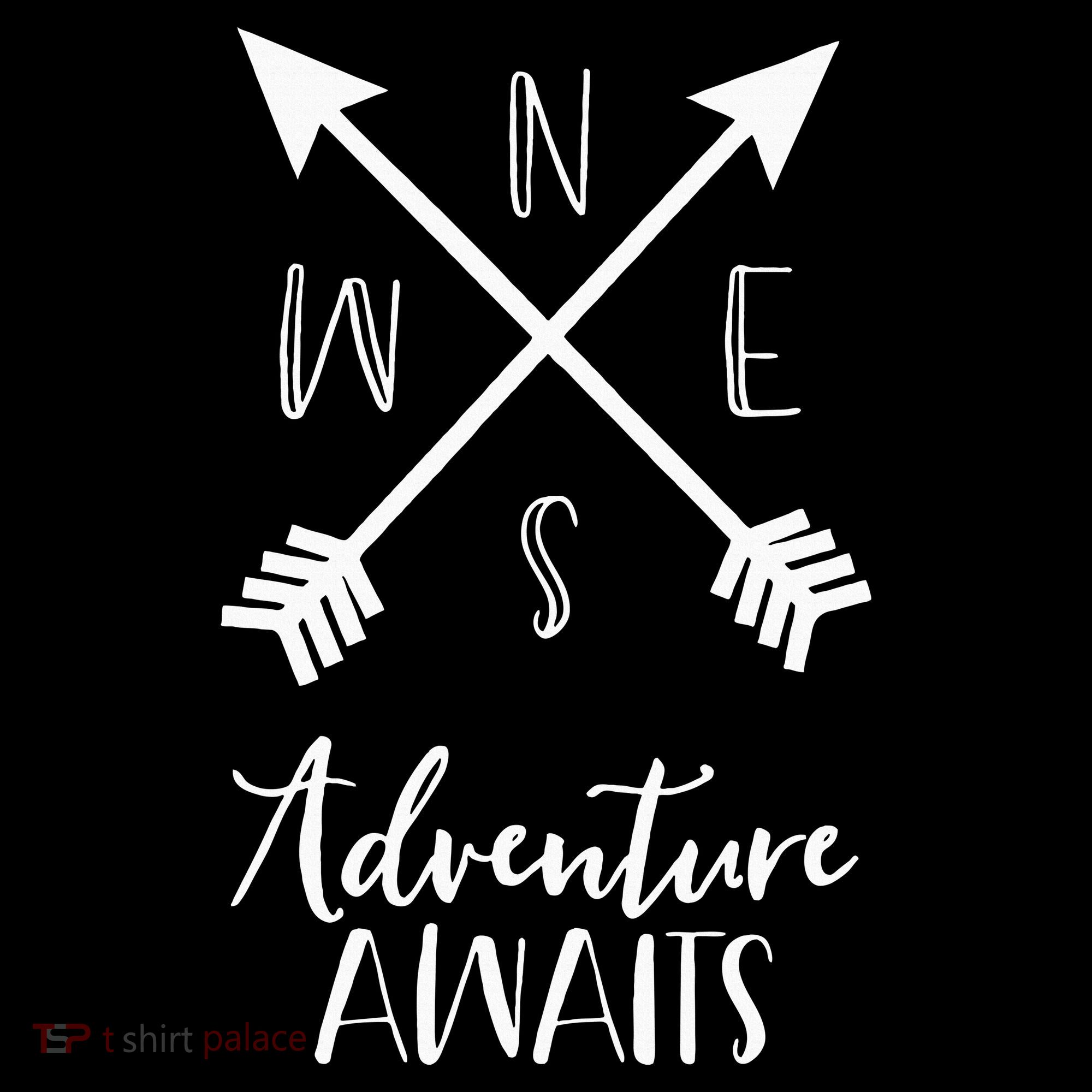 Adventure Awaits Boho Hiking Travel Arrows Compass Sweatshirt
