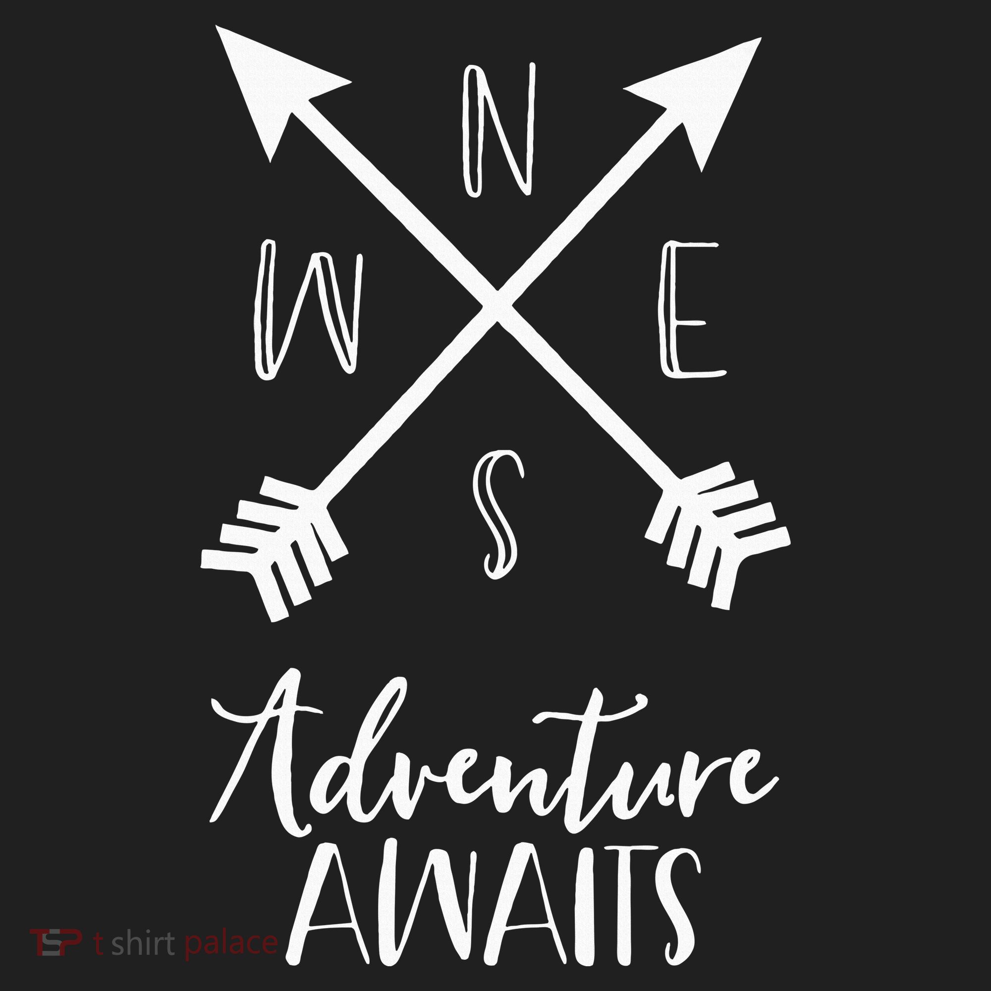Adventure Awaits Boho Hiking Travel Arrows Compass Beanie