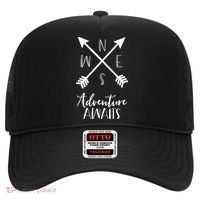 Adventure Awaits Boho Hiking Travel Arrows Compass Hat thumb 0