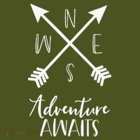 Adventure Awaits Boho Hiking Travel Arrows Compass The Baniff Cuffed Pom Beanie thumb 2