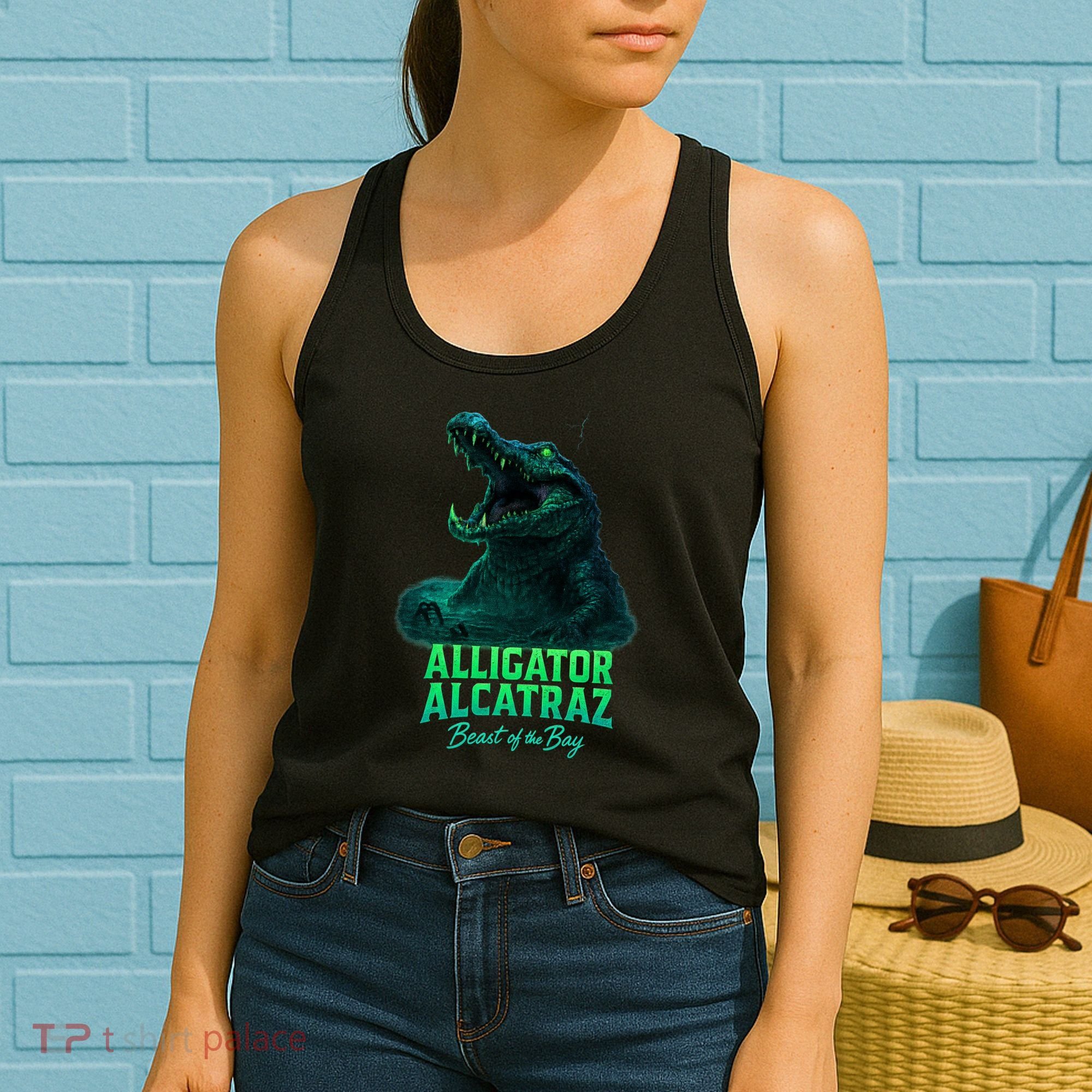 Alligator Alcatraz Beast Of The Bay Women's Tank Top