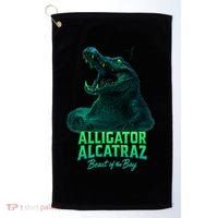 Alligator Alcatraz Beast Of The Bay Golf Towel thumb 0
