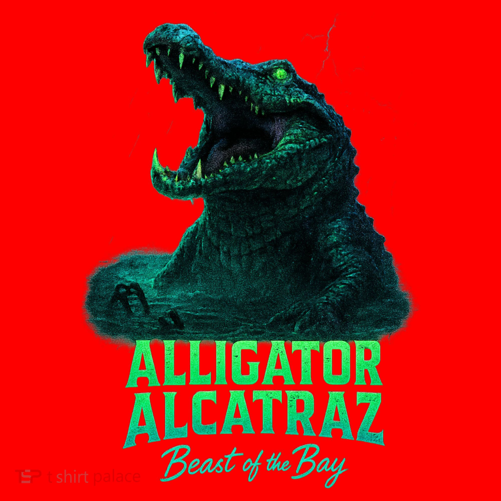 Alligator Alcatraz Beast Of The Bay Santa Hat