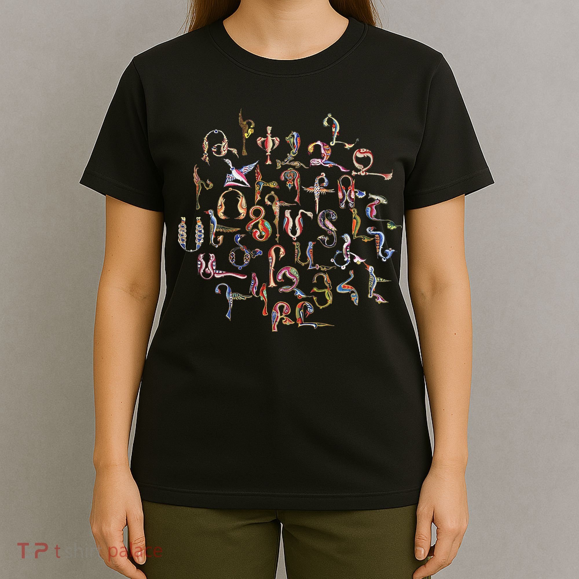 Armenian Alphabet Birds Armenia Symbols T-Shirt