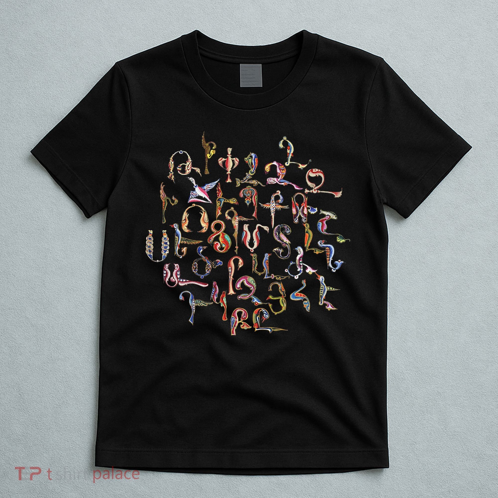 Armenian Alphabet Birds Armenia Symbols T-Shirt