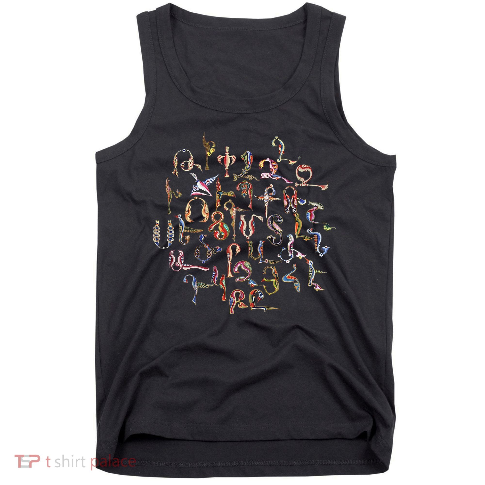 Armenian Alphabet Birds Armenia Symbols Tank Top