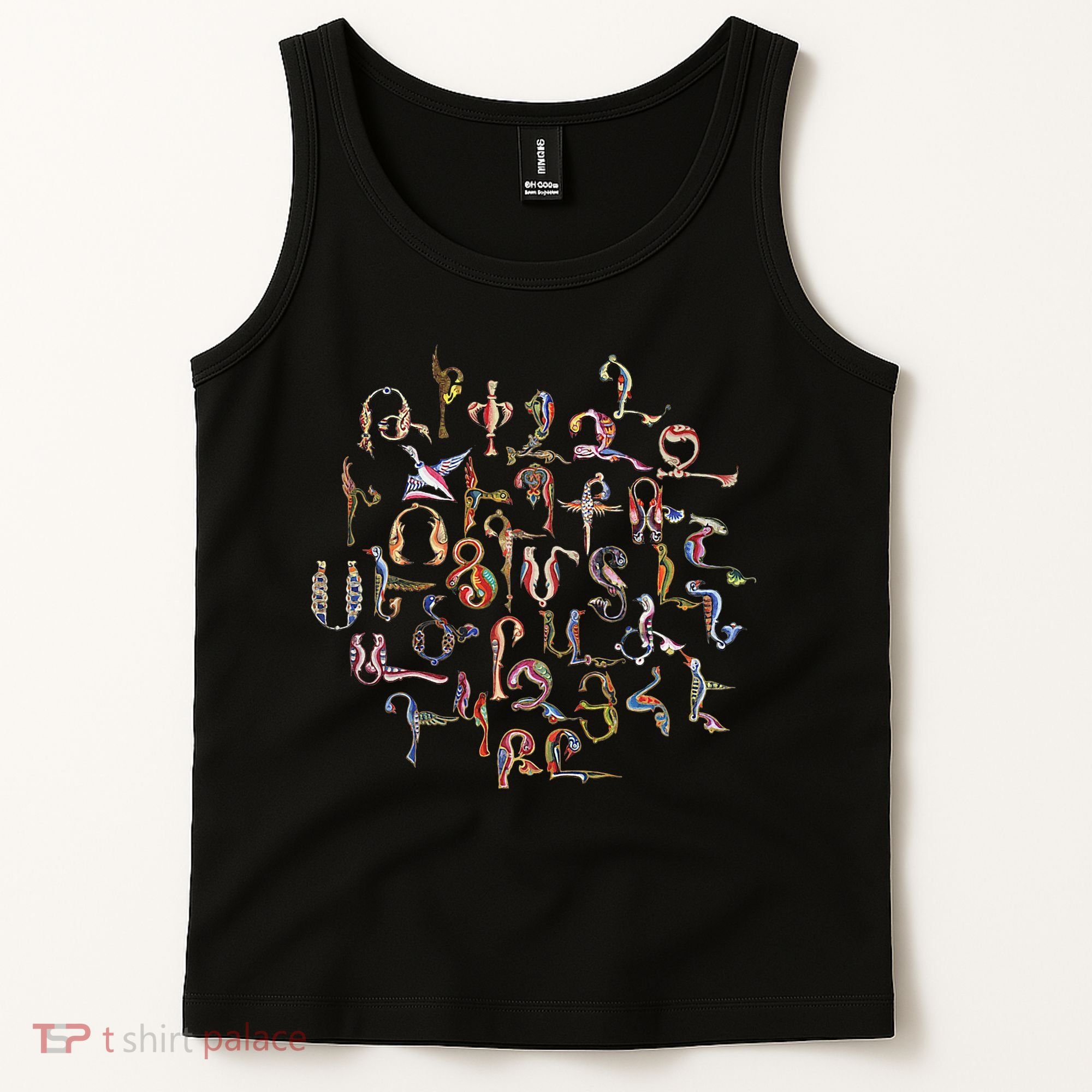 Armenian Alphabet Birds Armenia Symbols Tank Top