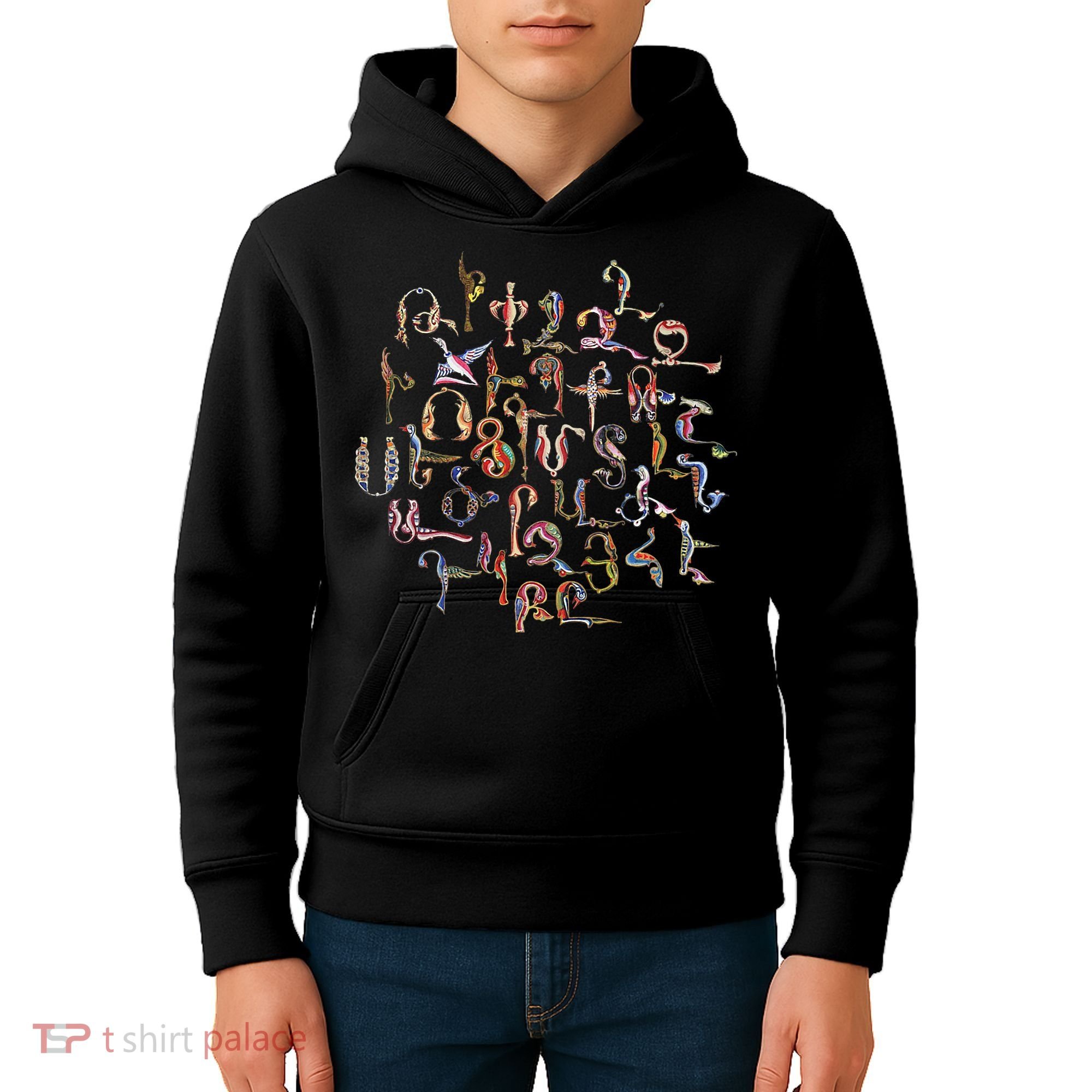Armenian Alphabet Birds Armenia Symbols Kids Hoodie