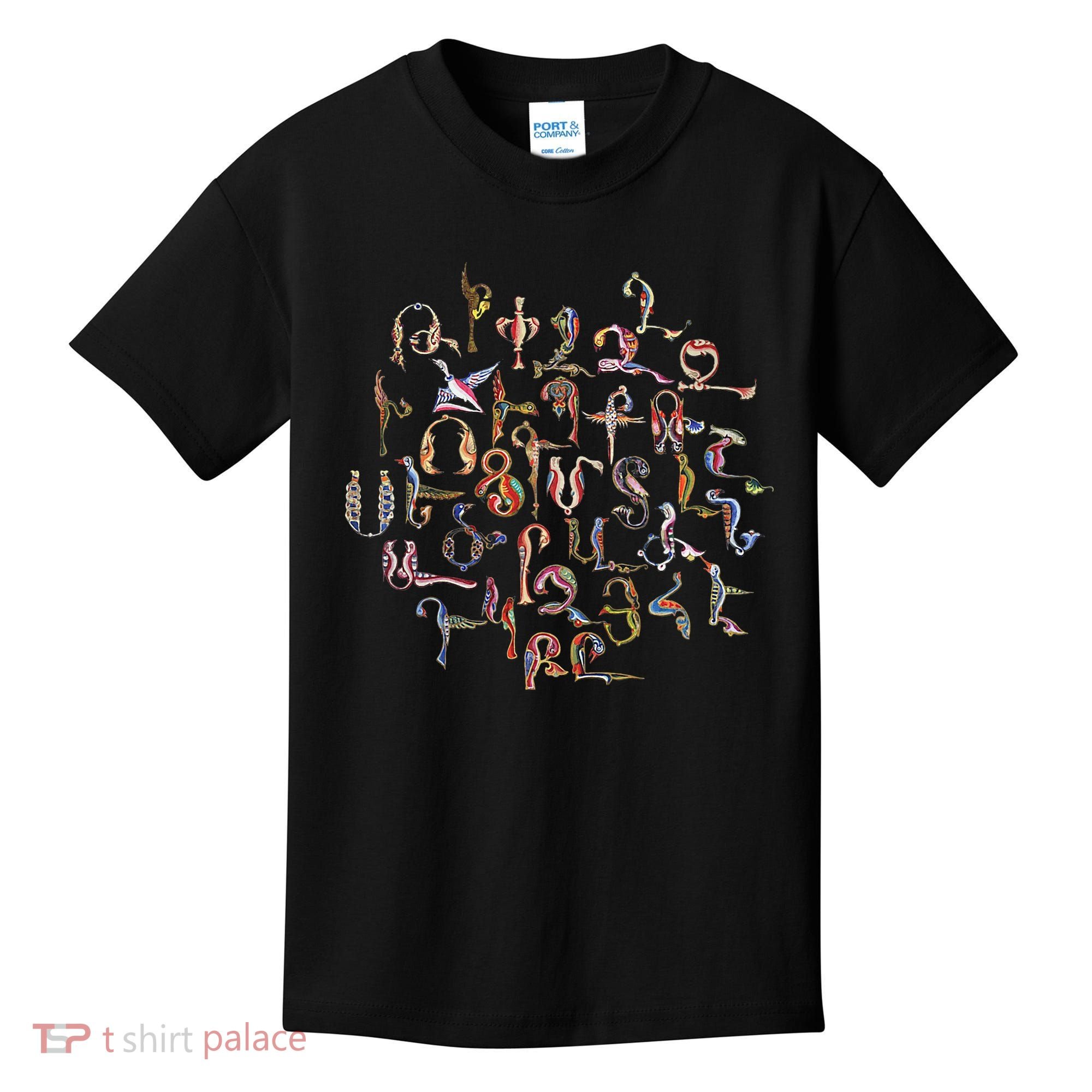Armenian Alphabet Birds Armenia Symbols Kids T-Shirt