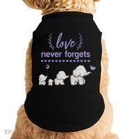 Alzheimers And Brain Awareness Love Never Forgets Purple Doggie Tank thumb 0