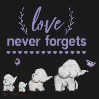 Alzheimers And Brain Awareness Love Never Forgets Purple Sweatshirt thumb 3