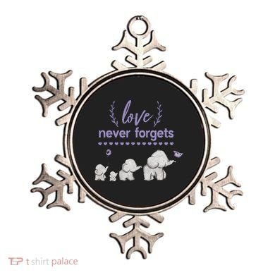Alzheimers And Brain Awareness Love Never Forgets Purple Ornament