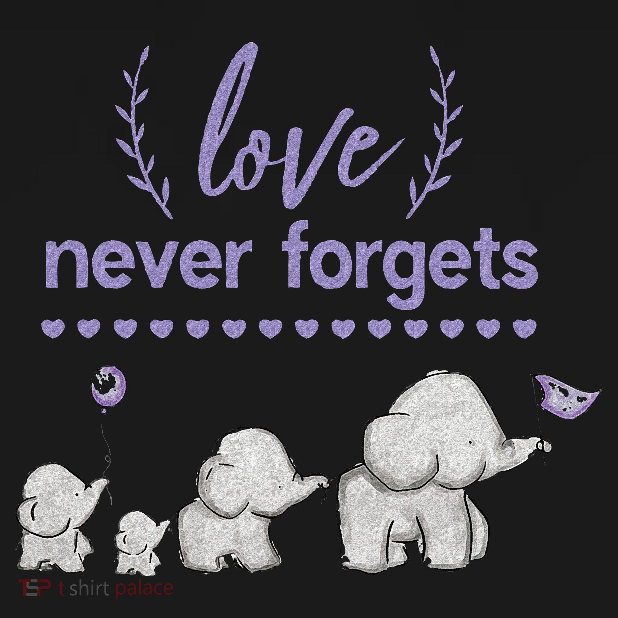 Alzheimers And Brain Awareness Love Never Forgets Purple Tank Top