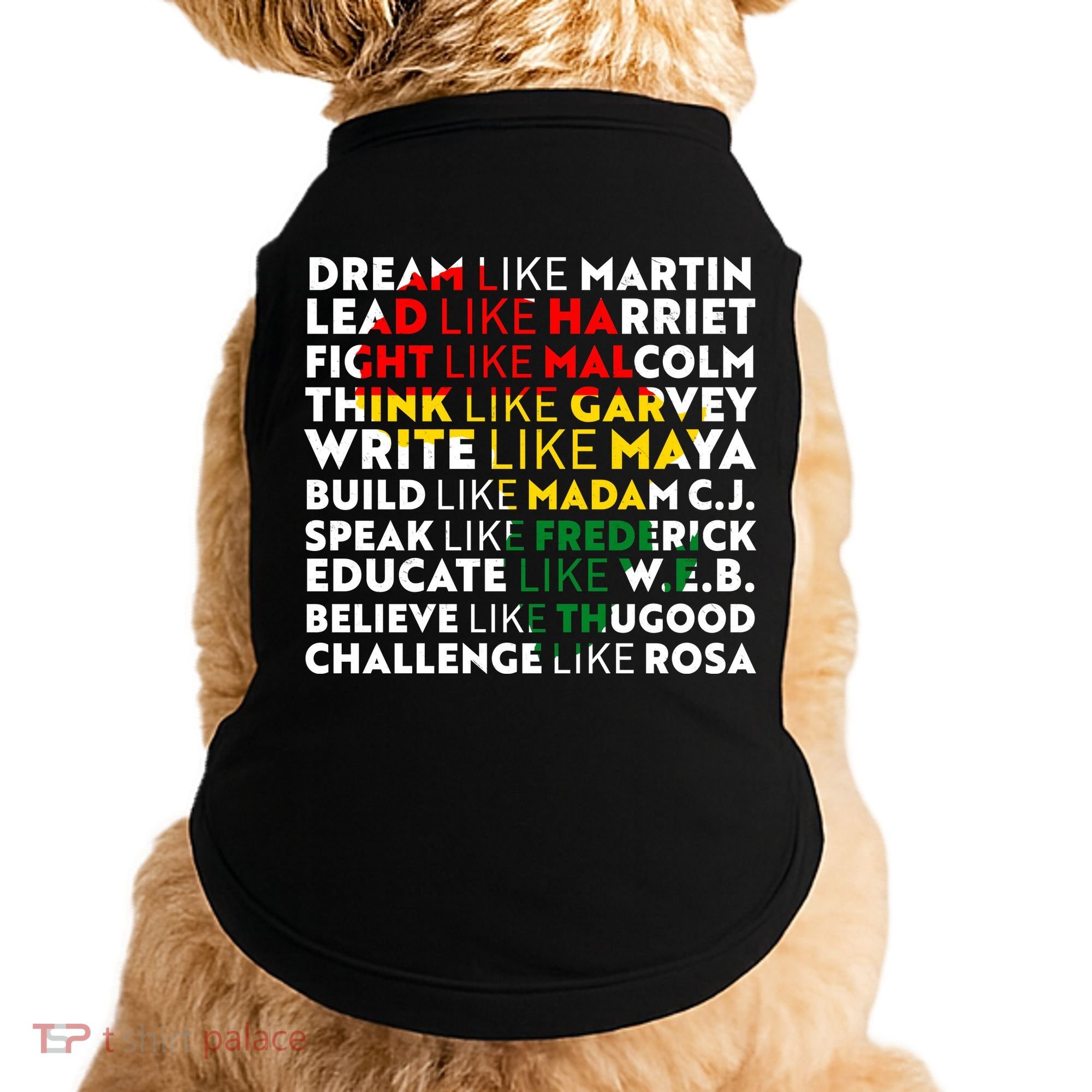 African American Black History Historical Figures Doggie Tank