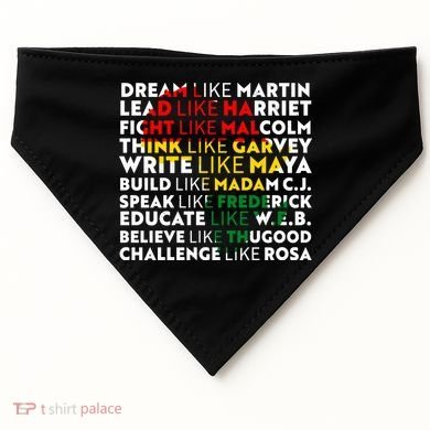African American Black History Historical Figures USA-Made Doggie Bandana