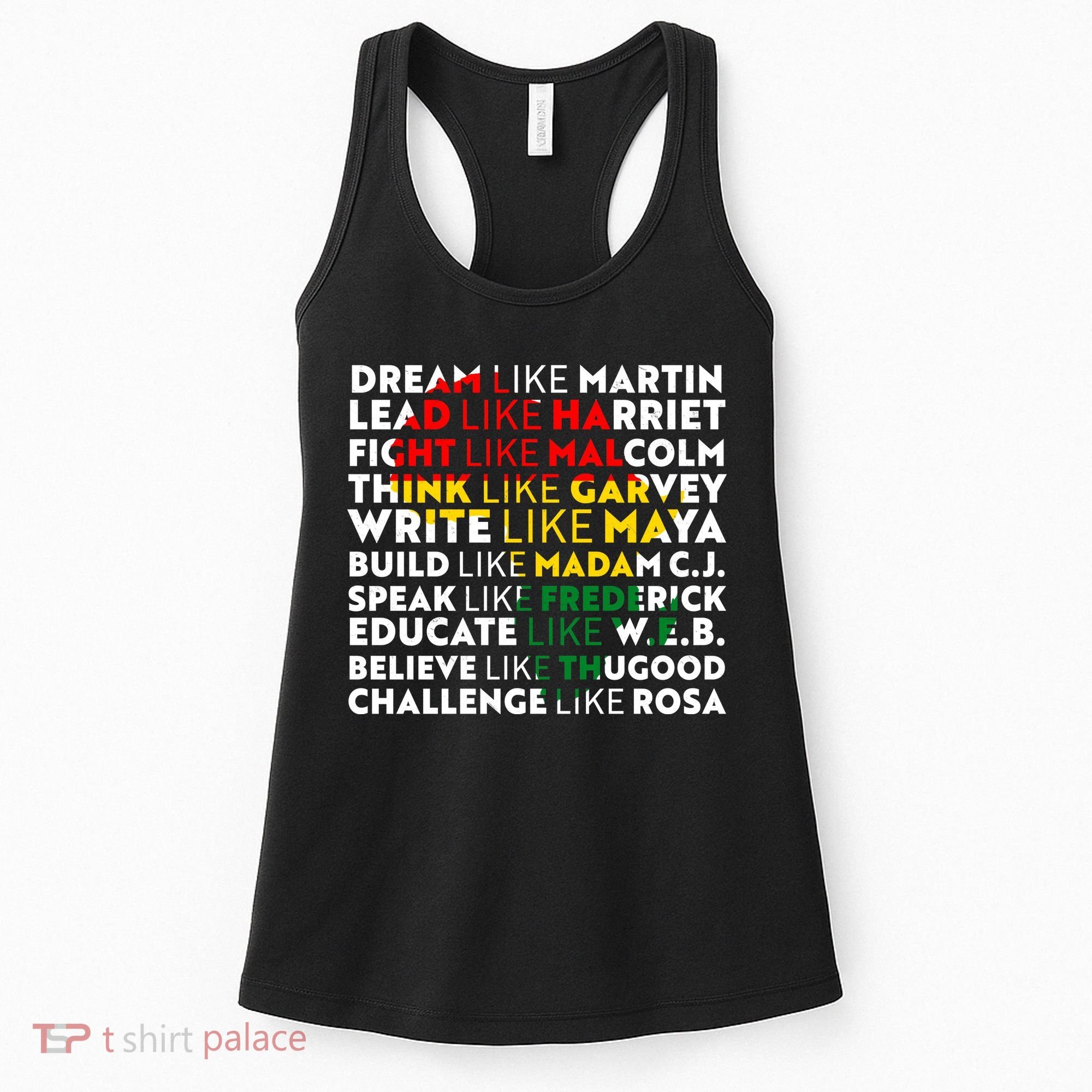 African American Black History Historical Figures Women's Tank Top
