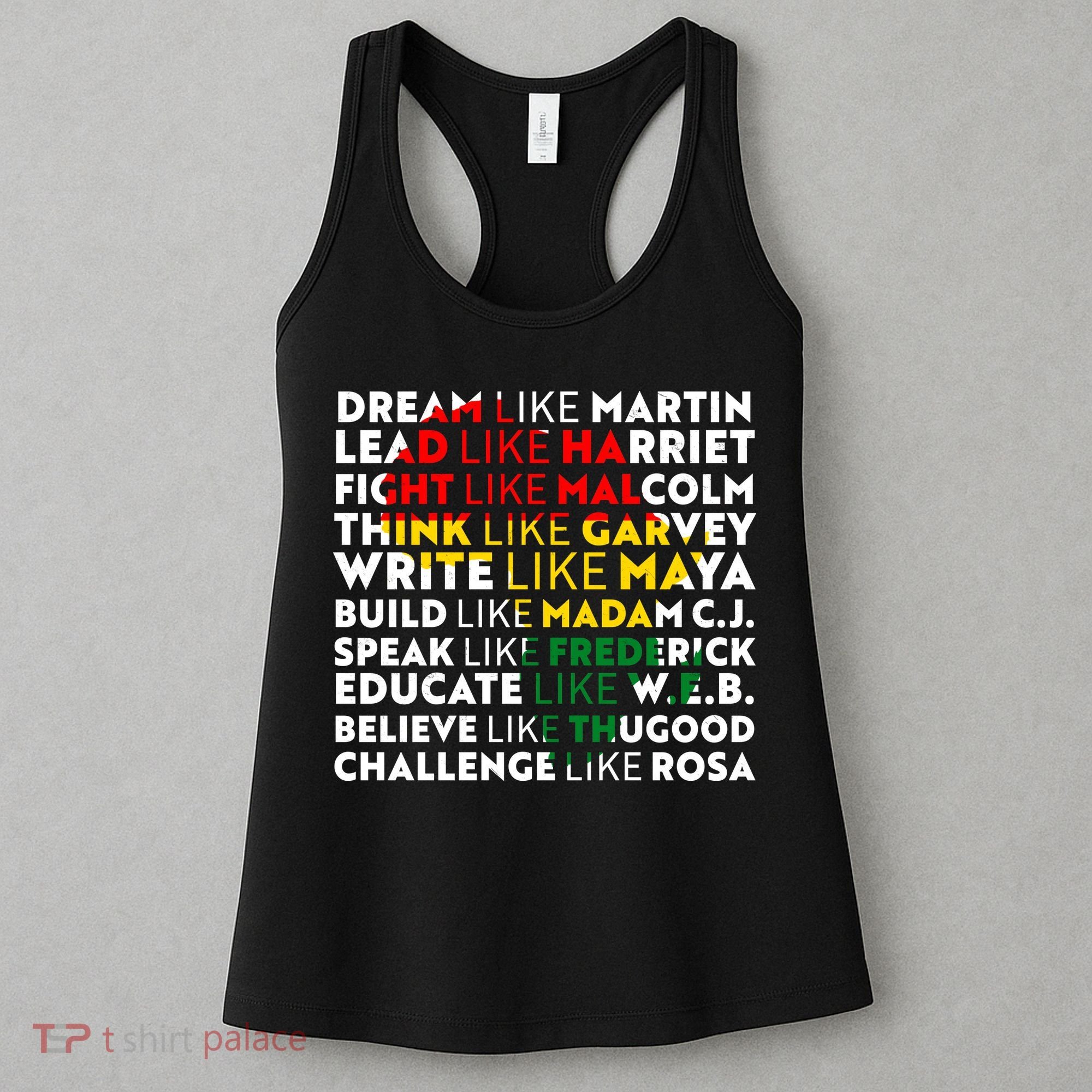 African American Black History Historical Figures Women's Tank Top