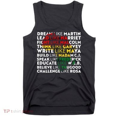 African American Black History Historical Figures Tank Top