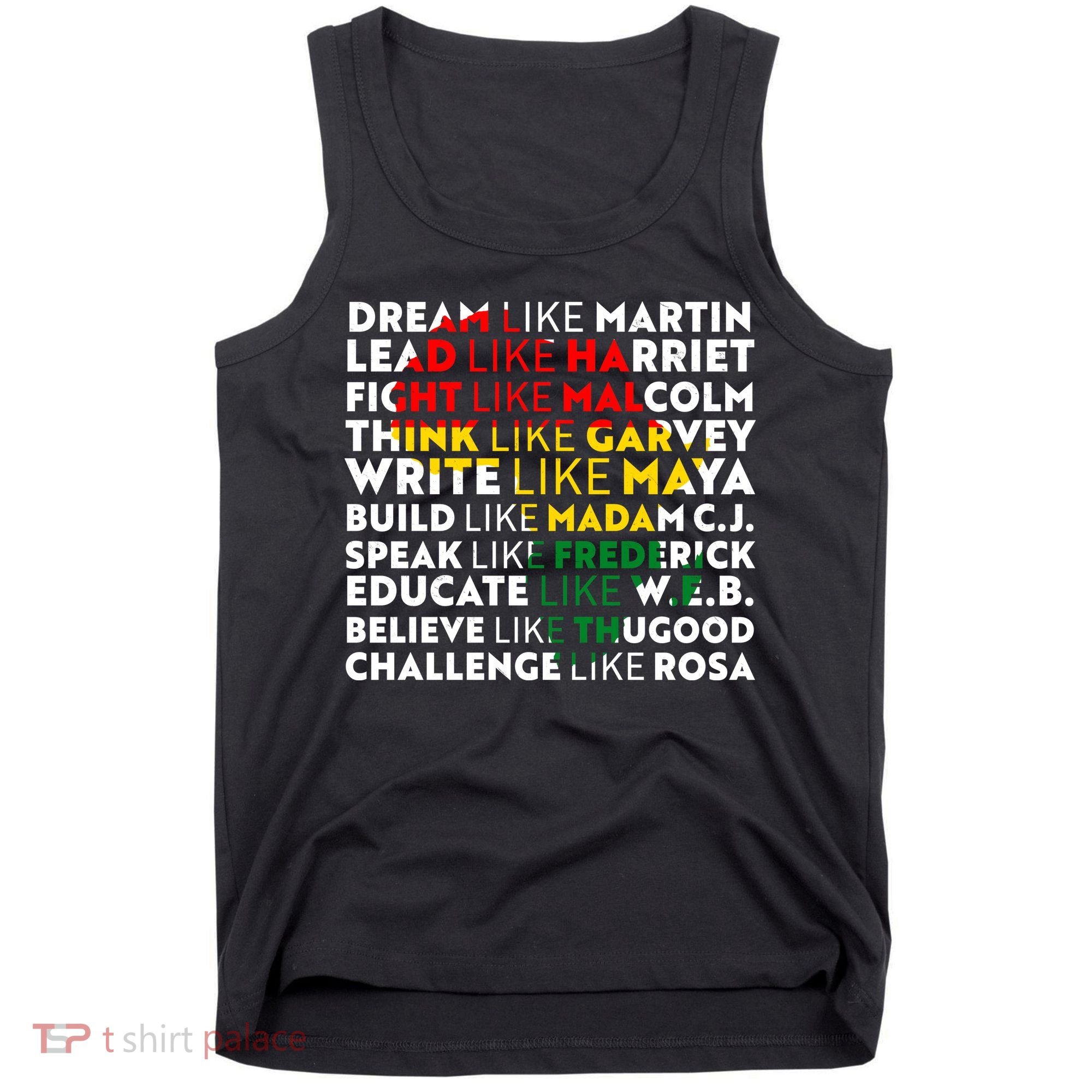African American Black History Historical Figures Tank Top