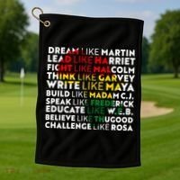 African American Black History Historical Figures Golf Towel thumb 1