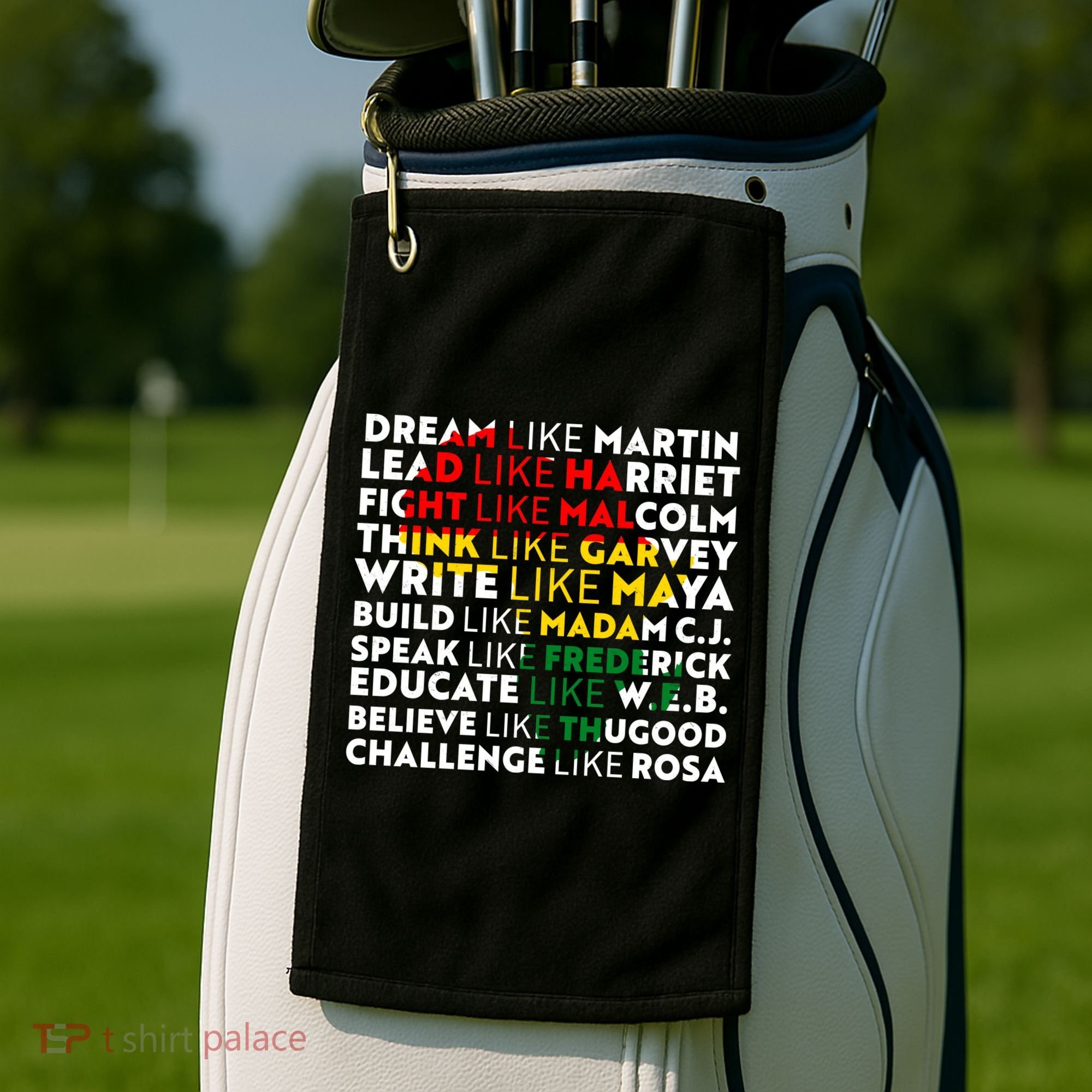 African American Black History Historical Figures Golf Towel