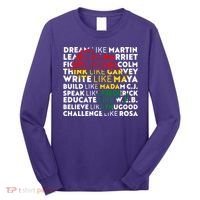 African American Black History Historical Figures Long Sleeve Shirt thumb 0