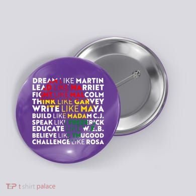African American Black History Historical Figures Button