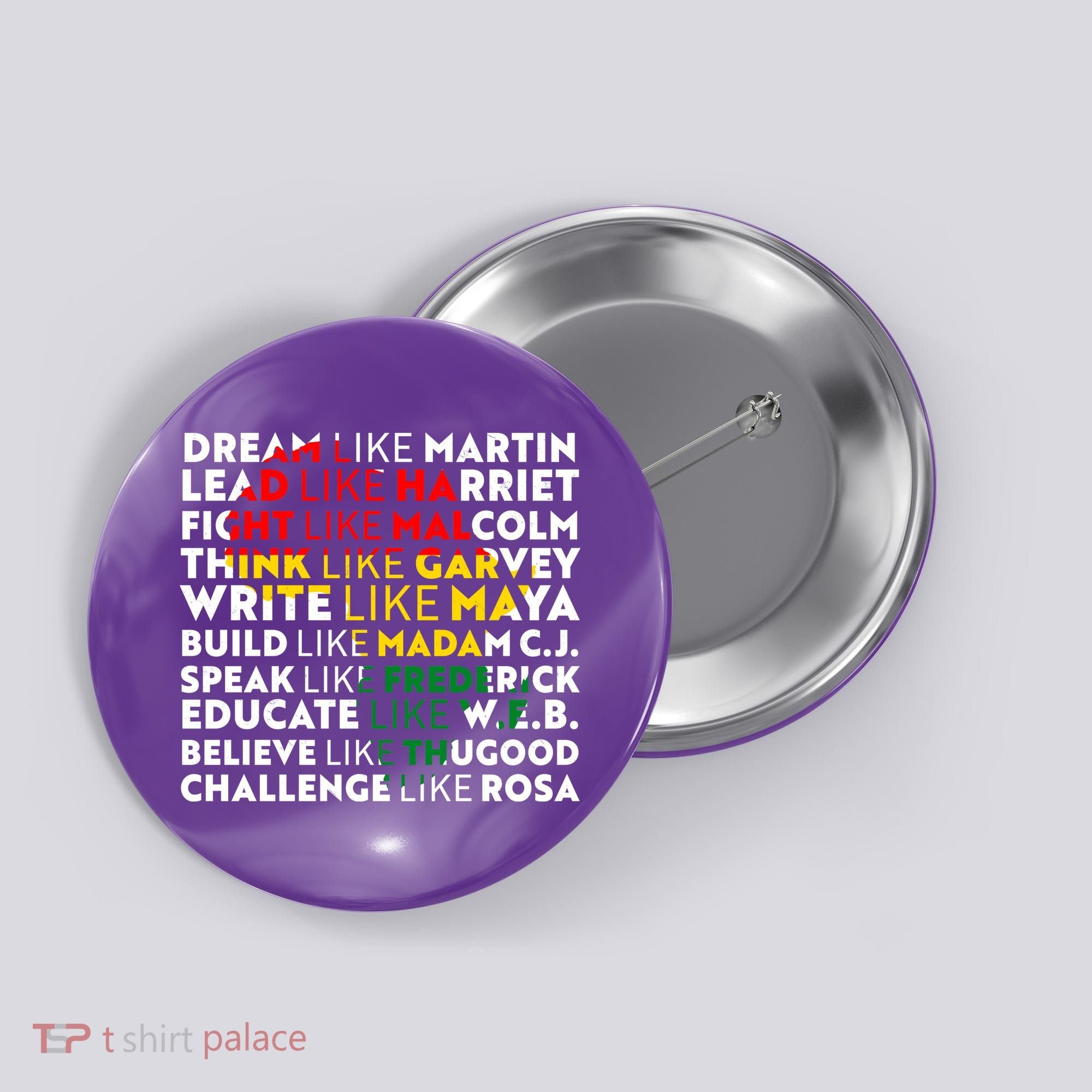 African American Black History Historical Figures Button