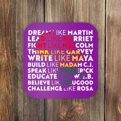 African American Black History Historical Figures Coaster