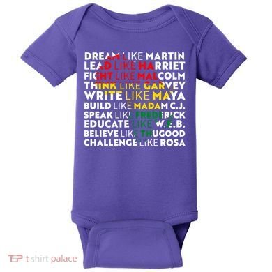 African American Black History Historical Figures Baby Bodysuit