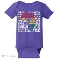 African American Black History Historical Figures Baby Bodysuit thumb 0