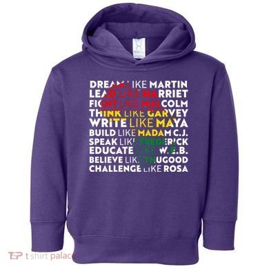 African American Black History Historical Figures Toddler Hoodie