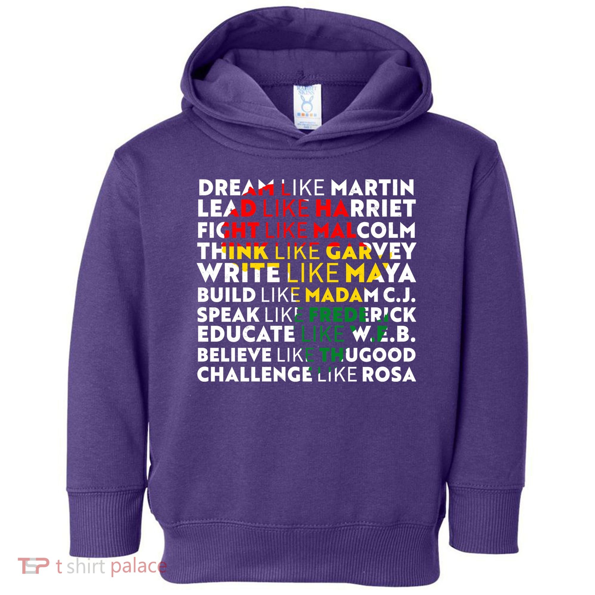 African American Black History Historical Figures Toddler Hoodie