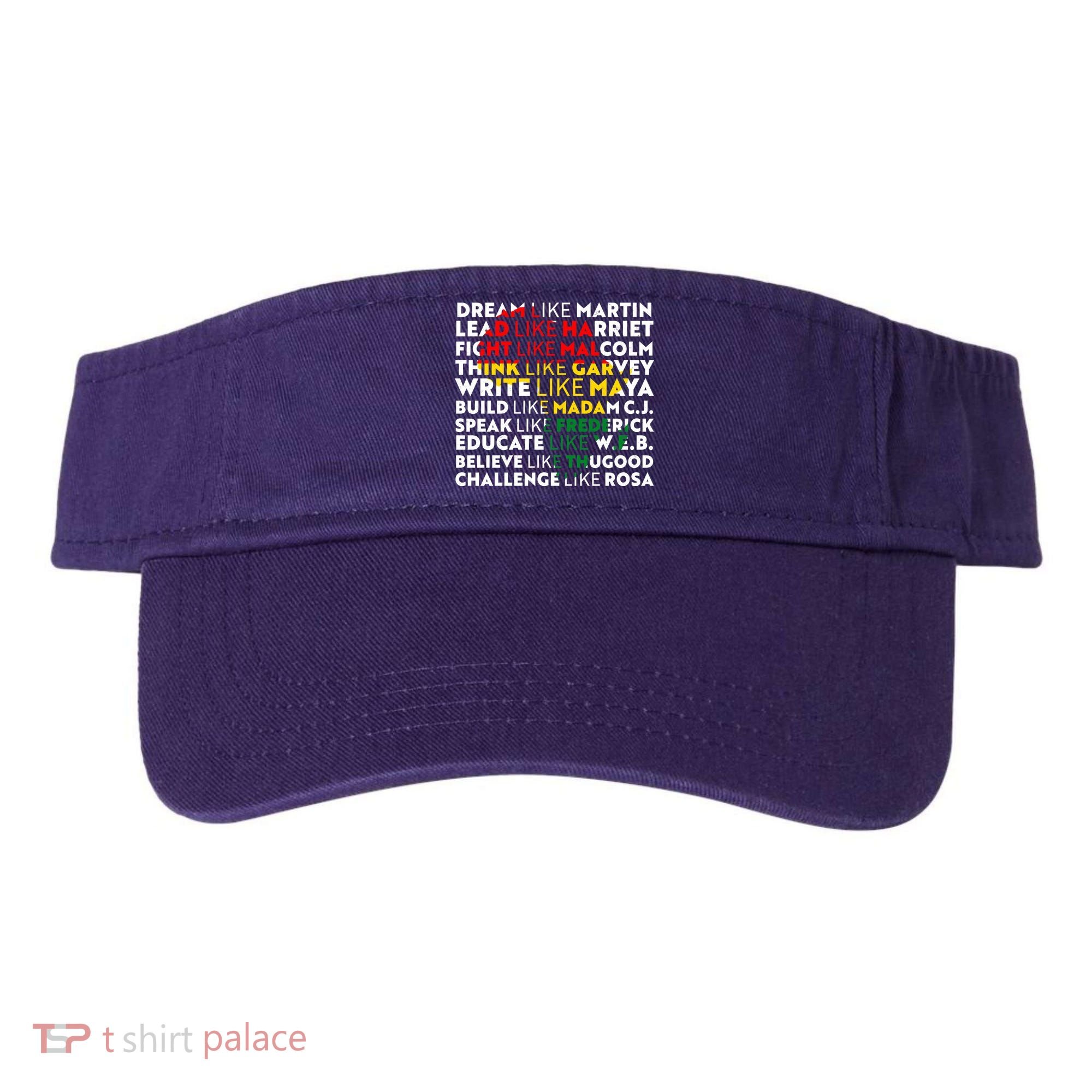African American Black History Historical Figures Visor