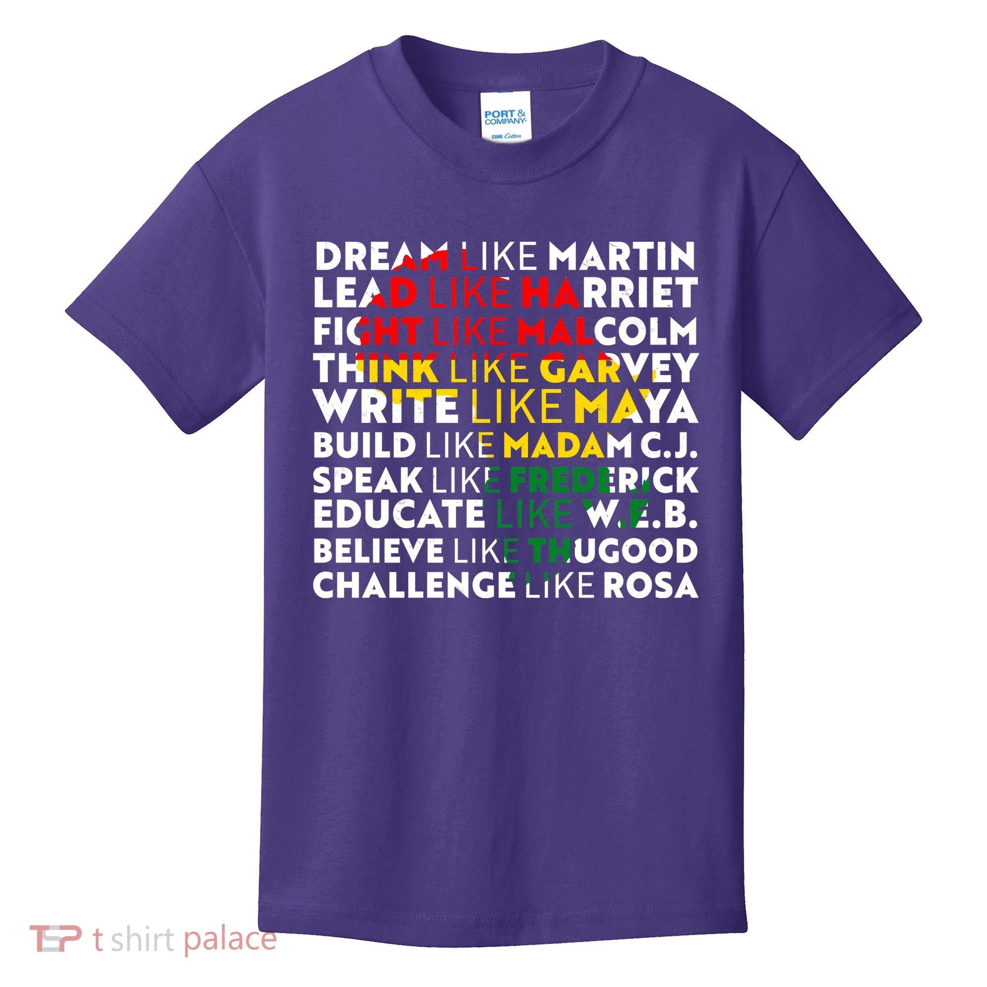 African American Black History Historical Figures Kids T-Shirt
