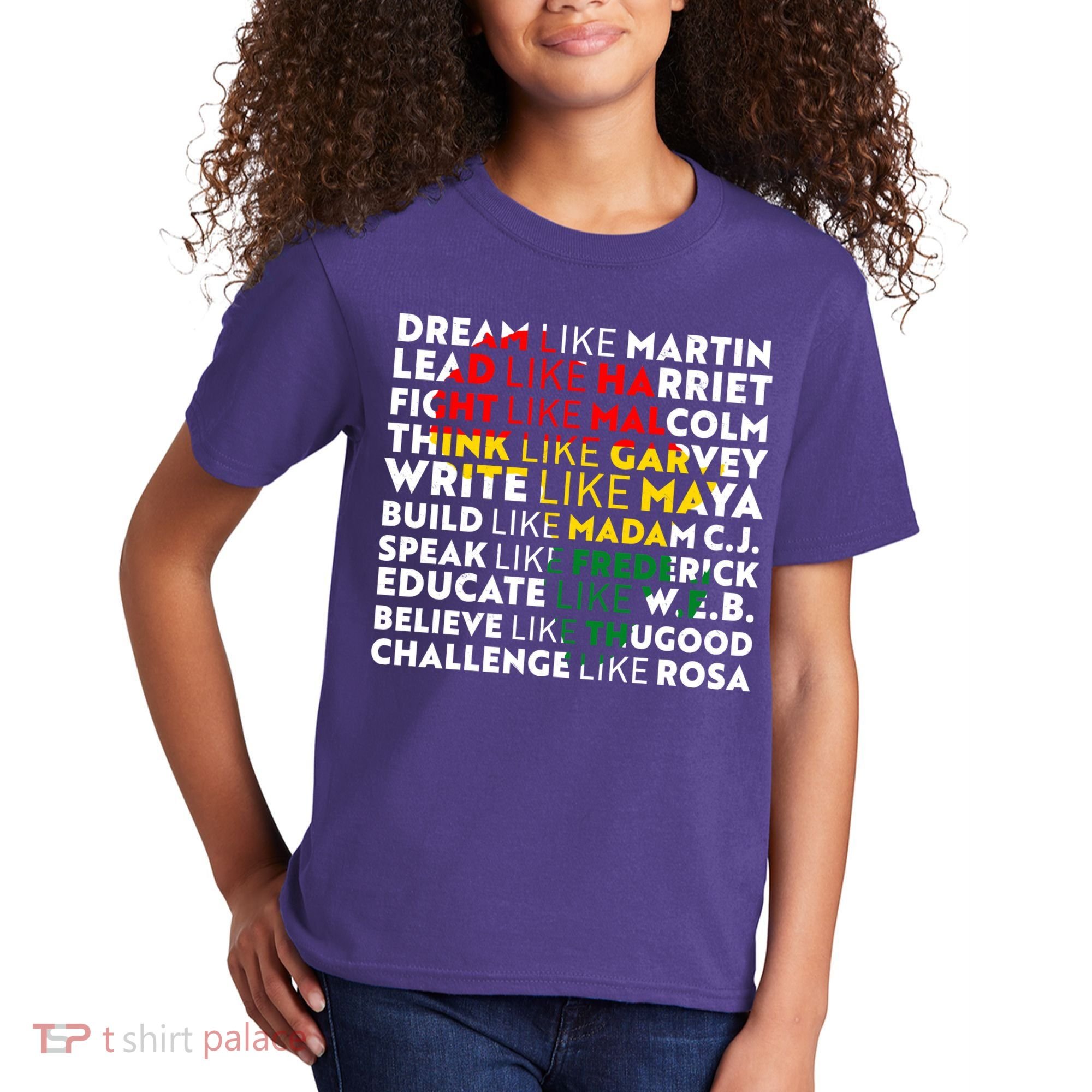 African American Black History Historical Figures Kids T-Shirt
