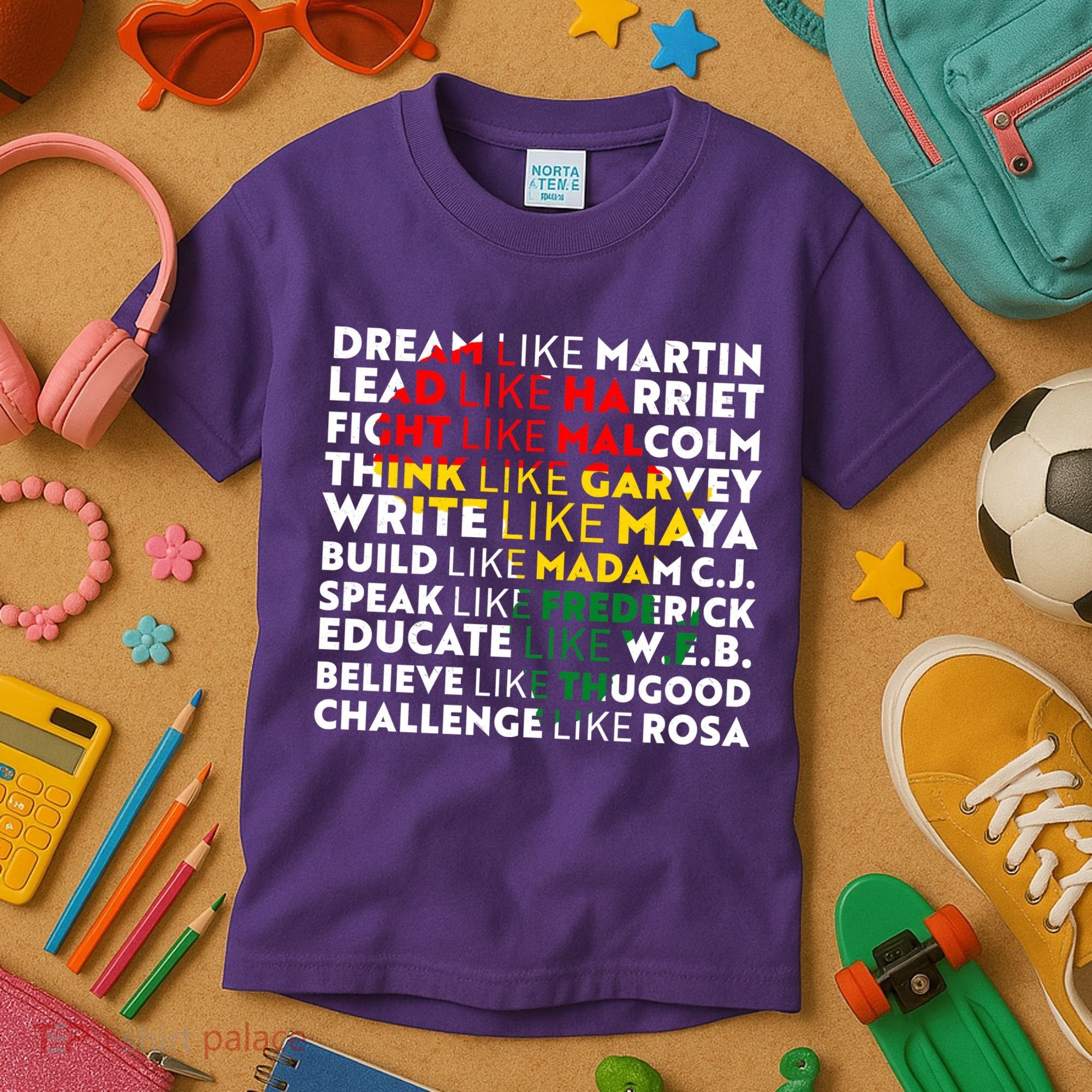 African American Black History Historical Figures Kids T-Shirt
