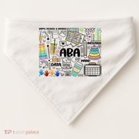 Aba Applied Behavior Analysis Bcba Behavior Analyst Autism USA-Made Doggie Bandana thumb 0